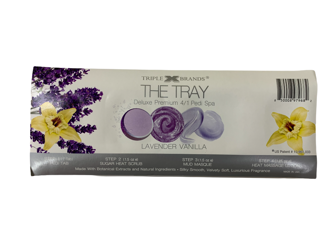 Triple X The Tray 4/1 Pedi Spa Lavender Vanilla